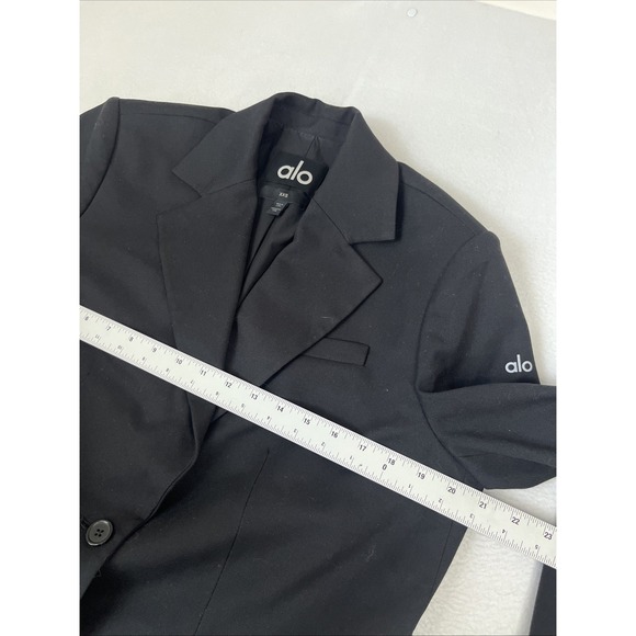 Alo Yoga First-Class Blazer Oversized Size XXS Black - Picture 5 of 6